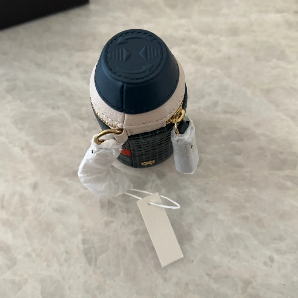 Anya Hindmarch Brands Ad Vil Coin Purse Bag Charm Keychain - Picture 5 of 10